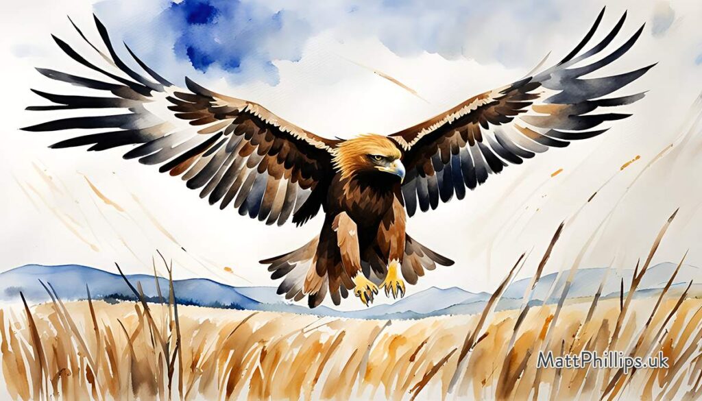 Golden Eagle (Aquila chrysaetos), Scotland