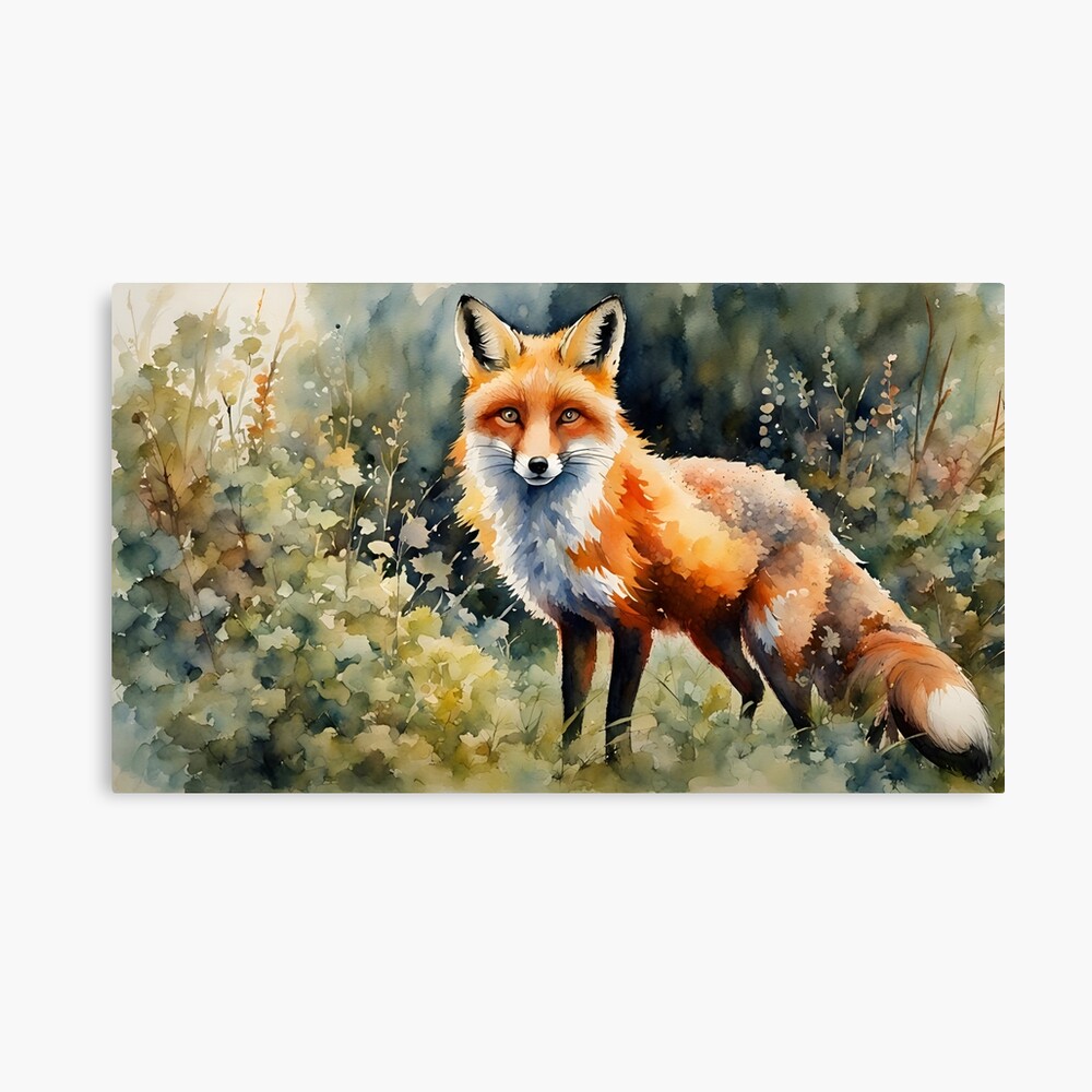 Fox (Vulpes vulpes) canvas print
