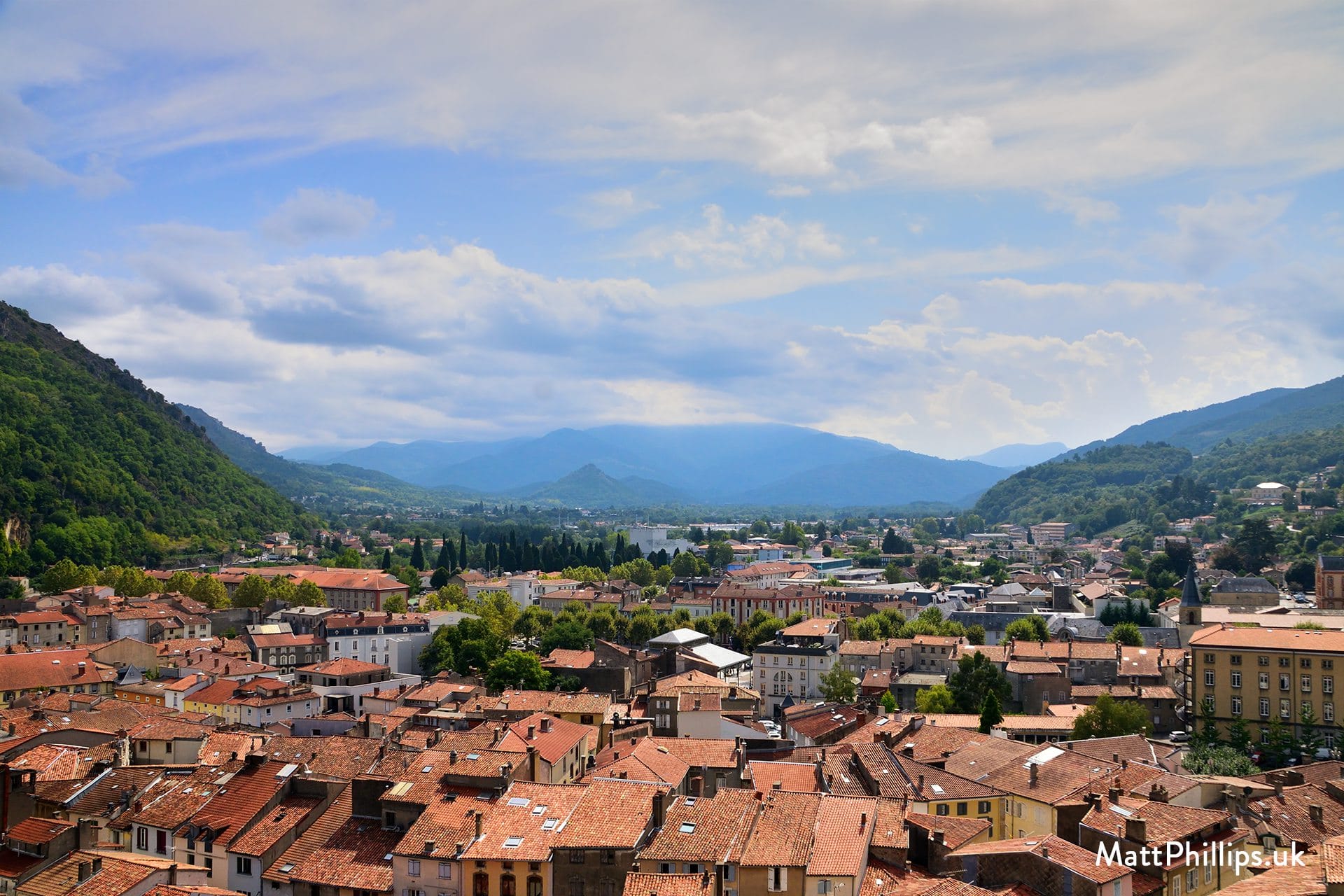 Foix terracotta rooftops